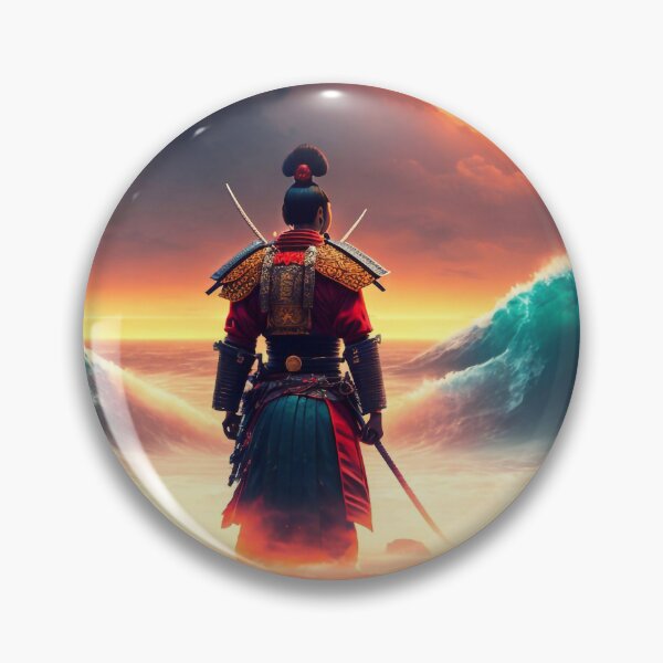 Item preview, A samurai standing beside the ocean designed and sold by M-Y-A-R-T-.