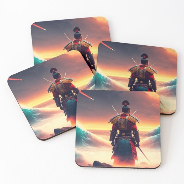 Item preview, A samurai standing beside the ocean designed and sold by M-Y-A-R-T-.