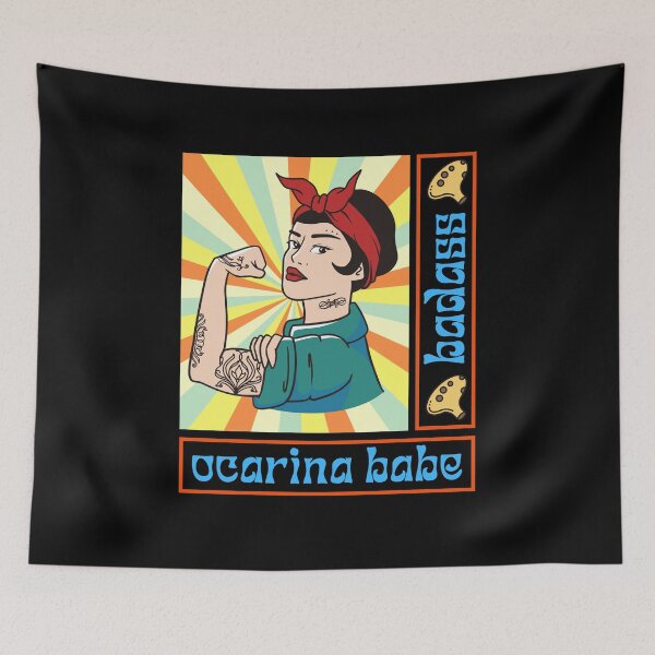 Item preview, Ocarina Player - Badass Ocarina Babe designed and sold by ojdart.