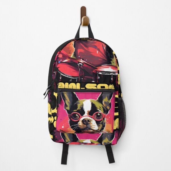 Item preview, Paw-some Drummer: Striped Dog with Beat designed and sold by LionCreativeHub.