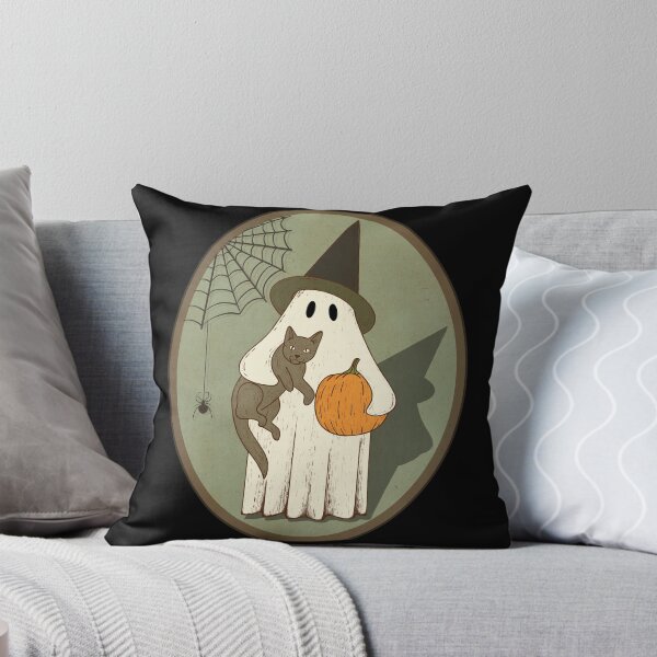 Item preview, Vintage Ghost with Cat Halloween Graphic designed and sold by gogo-jr.