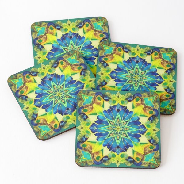Item preview, Diseño boho chic azul verde designed and sold by Roxburylane.
