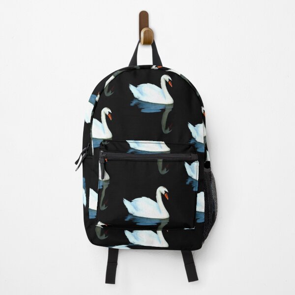 Item preview, Black Bacground swan and reflection. Image created using geometric shapes. designed and sold by EdgyEdgeArt.