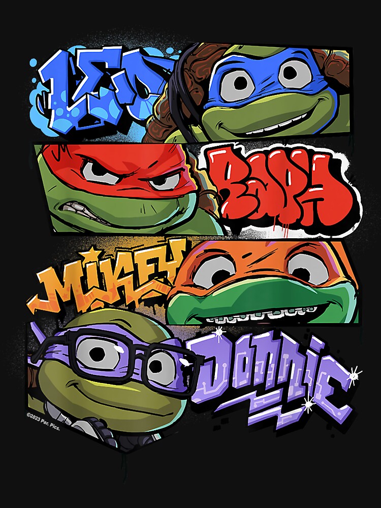Teenage Mutant Ninja Turtles: Mutant Mayhem Graffiti Names T-Shirt Teenage  Mutant Ninja Turles Tee, Ninja Turtle Lovers Fan Hawaiian Shirt Sticker  for Sale by PorterBrooke4
