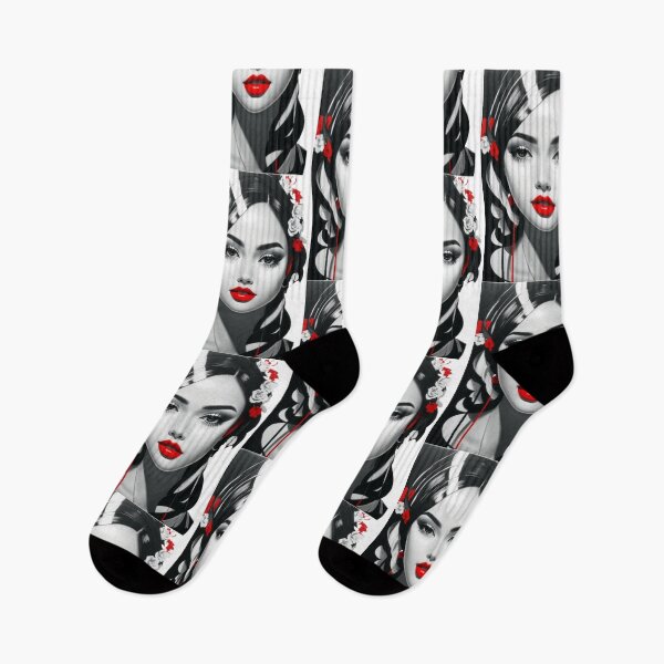 Item preview, Hermosa chica acuarela estilo moderno pintura designed and sold by AlfredSSikula.