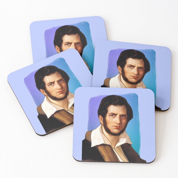 Item preview, Italian Composer Gaetano Donizetti - blue - illustration  designed and sold by Litstoy.