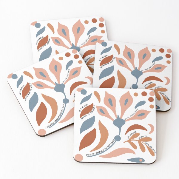 Item preview, WORDS OF POSITIVITY ABSTRACT DESIGN FLOWER LEAVES BOHO MINIMAL designed and sold by chatzous.