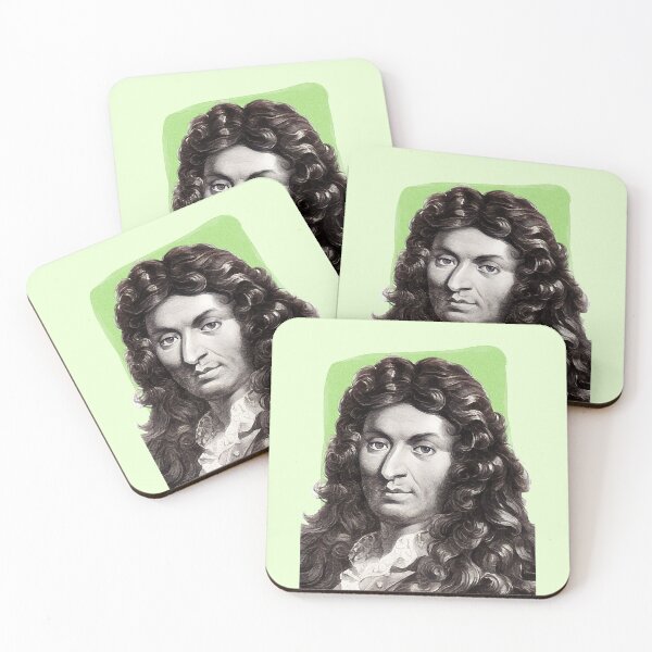 Item preview, Italian-French Composer Jean-Baptiste Lully - mint Green - illustration  designed and sold by Litstoy.