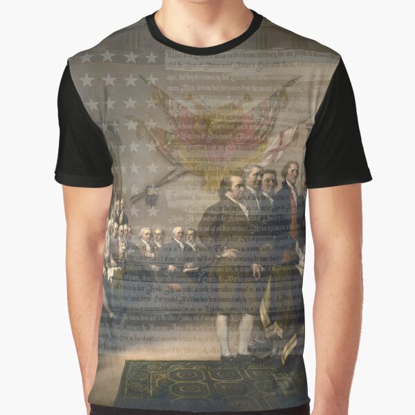 Item preview, Vintage Declaration of Independence American Flag Poster (im watching you Nicholas Cage) designed and sold by Fragoutdesign.