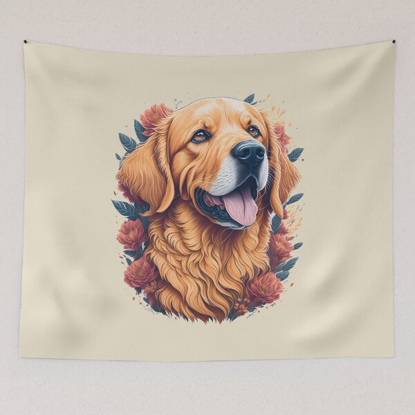 Item preview, Labrador Golden Retriever Guide Dog Portrait designed and sold by SoccaTamam.