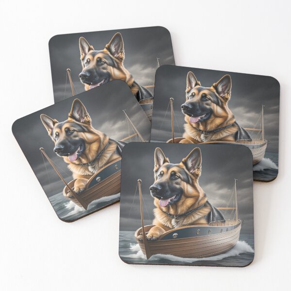 Item preview, Giant German Shepherd Sailing designed and sold by GSDDESIGNMERCH.