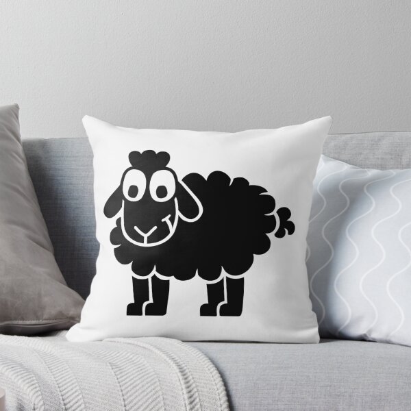 Item preview, Black comic sheep designed and sold by Designzz.