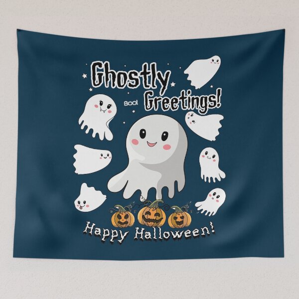 Item preview, Halloween ghosts pumkins cute funny design designed and sold by HajnalkArt.