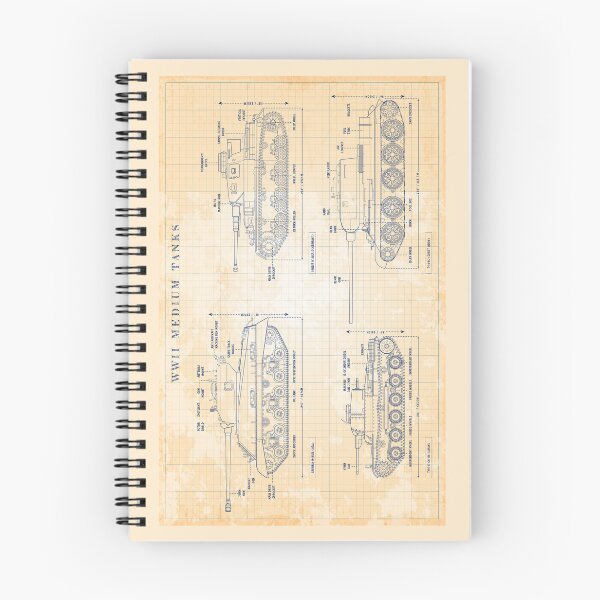 Item preview, WWII Medium Tanks (Old Blue Grid) designed and sold by BGALAXY.