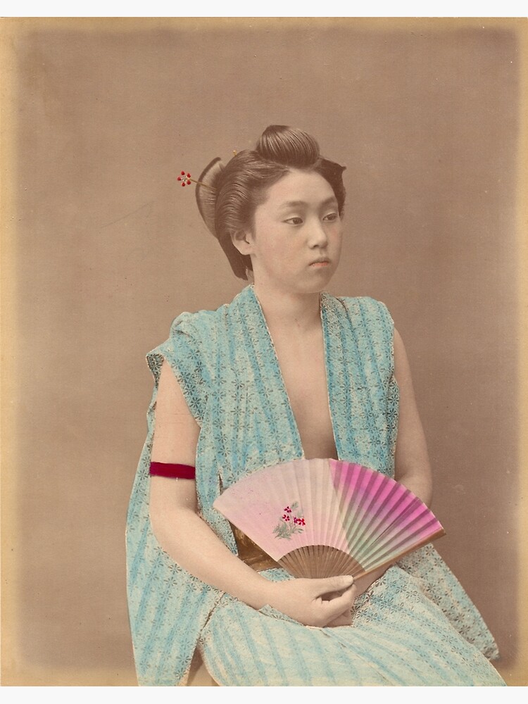 Japanese girl with fan by Fletchsan