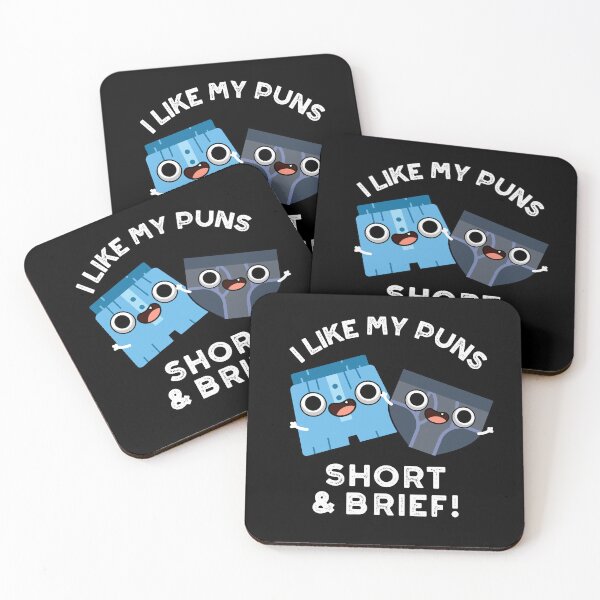 Item preview, I Like My Puns Short And Brief Funny Underwear Puns  (Dark BG) designed and sold by punnybone.