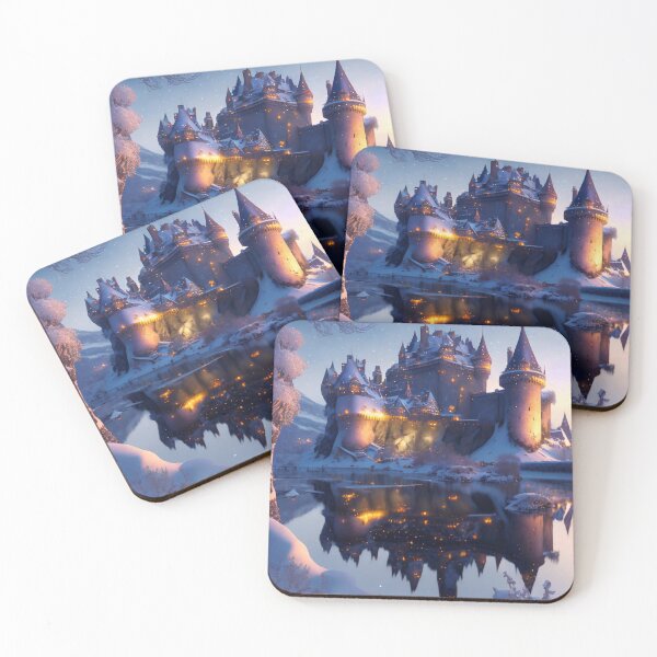 Item preview, Castle in winter evening designed and sold by M-Y-A-R-T-.