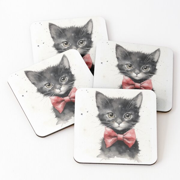 Item preview, Cat with red bowtie designed and sold by WarWhole.