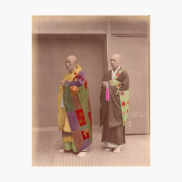 Japanese Buddhist Priests Photographic Print