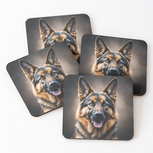 Item preview, Smiley Cute German Shepherd Portrait designed and sold by GSDDESIGNMERCH.