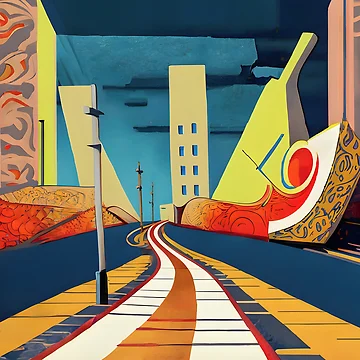 Imagen de la obra Abstract inspiration road de ArchieDid
