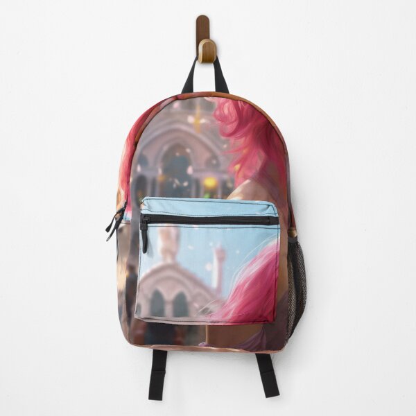 Item preview, Enchanting Visions: A Beautiful Girl with Short Pink Hair in Venice designed and sold by oanaunciuleanu.