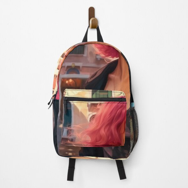 Item preview, Enchanting Visions: A Beautiful Girl with Short Pink Hair in Venice designed and sold by oanaunciuleanu.