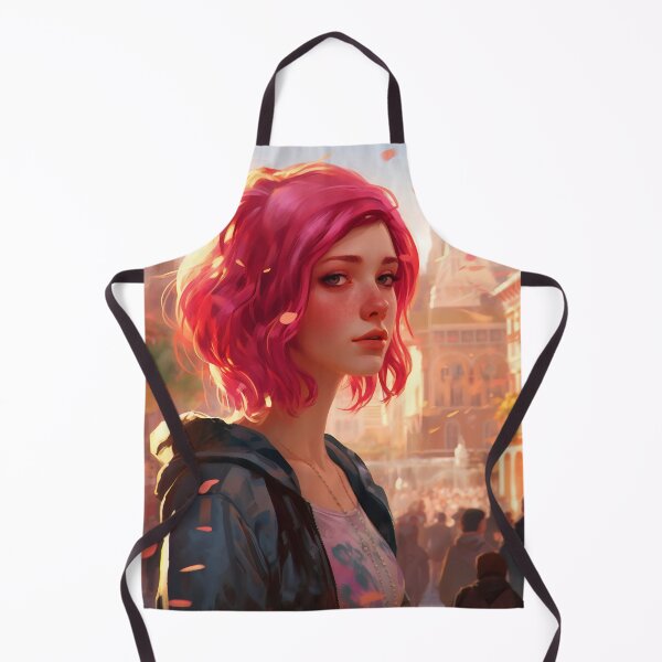 Item preview, Enchanting Visions: A Beautiful Girl with Short Pink Hair in Venice designed and sold by oanaunciuleanu.