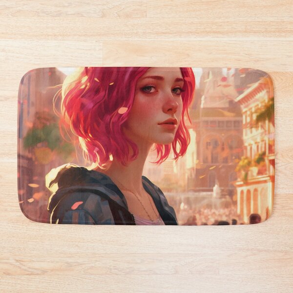 Item preview, Enchanting Visions: A Beautiful Girl with Short Pink Hair in Venice designed and sold by oanaunciuleanu.