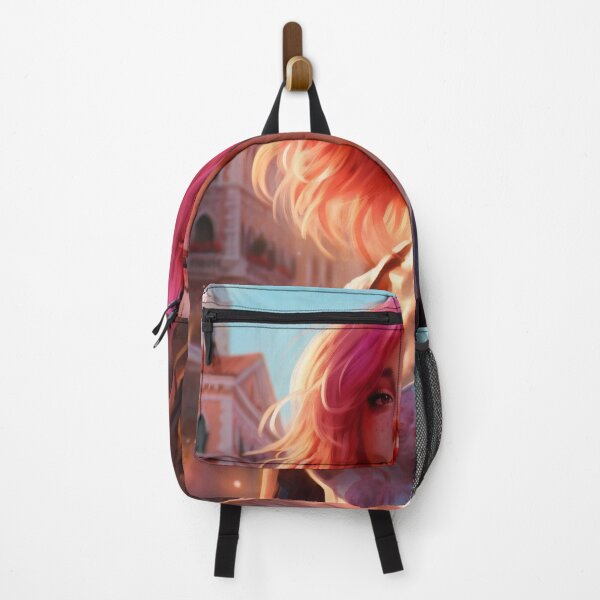 Item preview, Enchanting Visions: A Beautiful Girl with Short Pink Hair in Venice designed and sold by oanaunciuleanu.