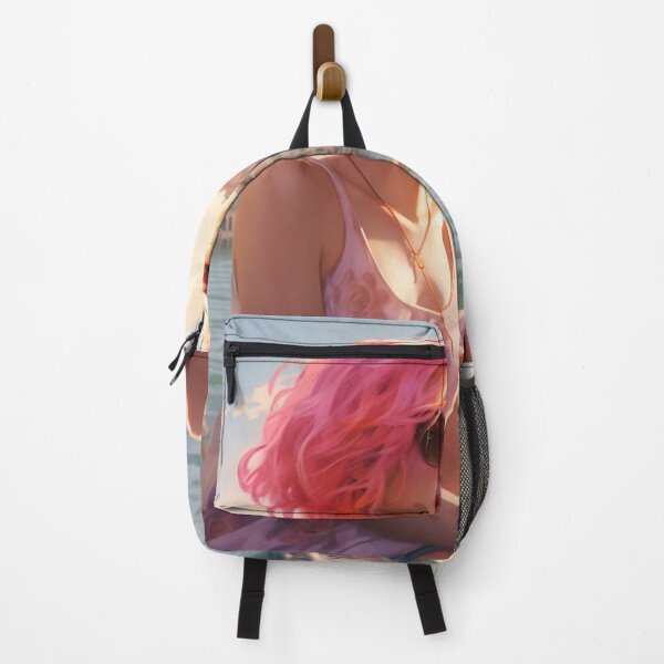 Item preview, Enchanting Visions: A Beautiful Girl with Short Pink Hair in Venice designed and sold by oanaunciuleanu.