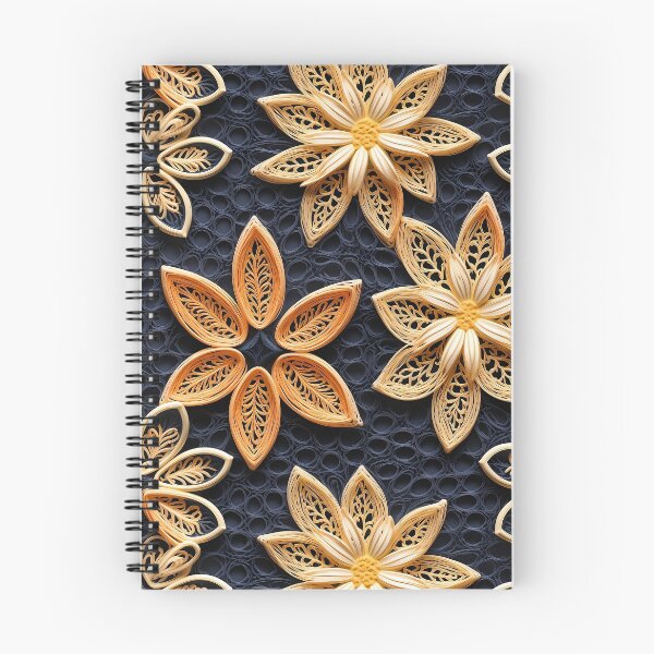 Item preview, Blue and orange embroidery fresh design pattern  designed and sold by Trendy-Artistry.
