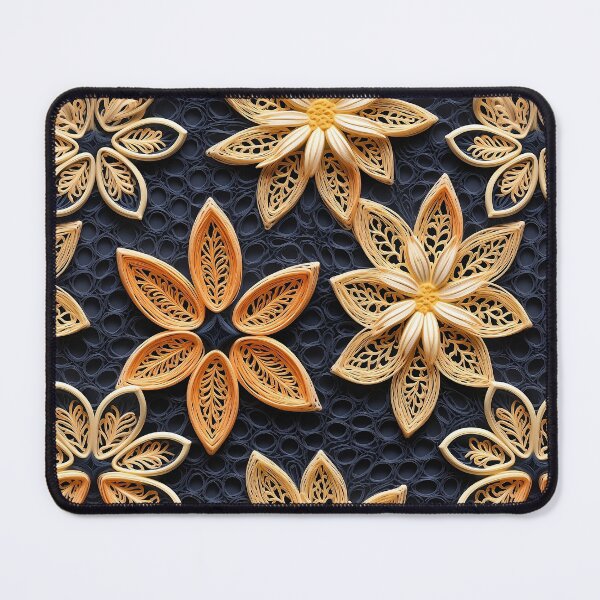 Item preview, Blue and orange embroidery fresh design pattern  designed and sold by Trendy-Artistry.