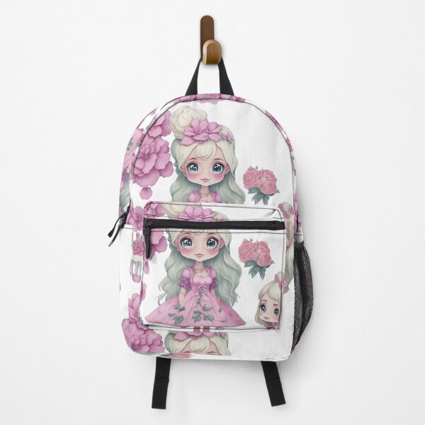 Item preview, Pink Barbi girl, Sweet Pink Barbi Girl with Blonde hair and Birthday cake designed and sold by Piniatá P.