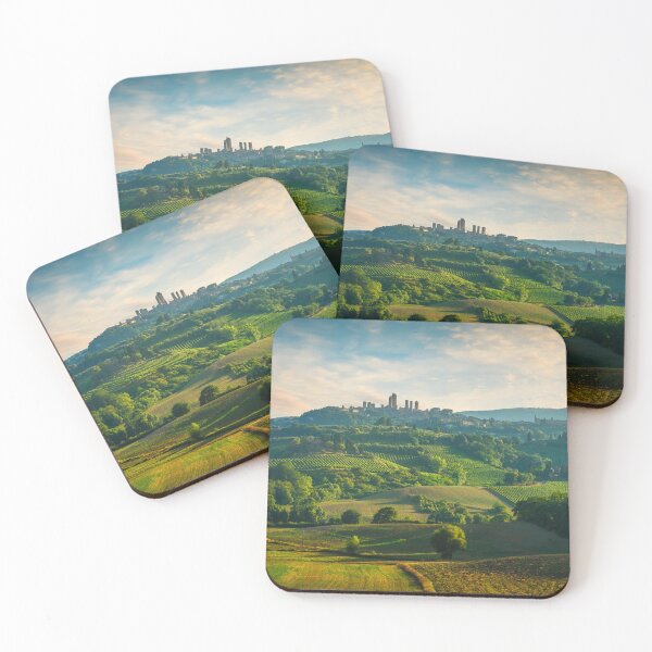Item preview, The countryside of San Gimignano at sunset. Tuscany, Italy designed and sold by Stefano Orazzini.