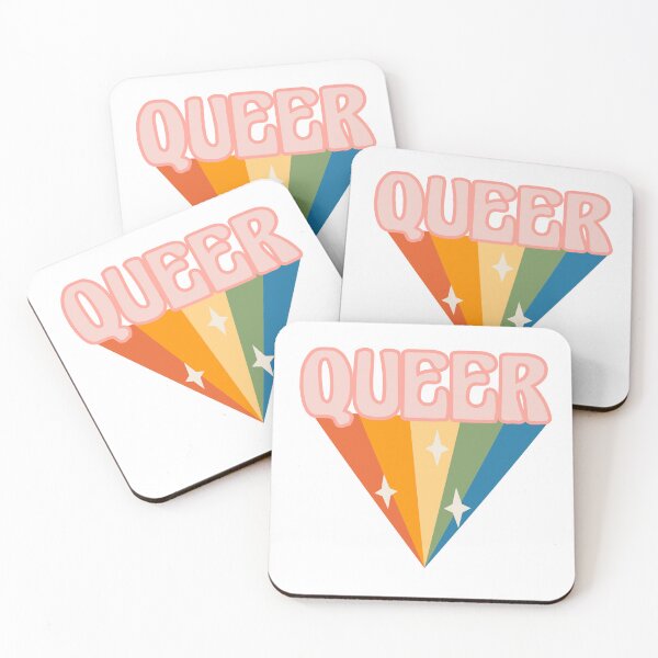 Item preview, QUEER Beautiful Sticker or Print Cute Aesthetic sunset vibes designed and sold by LittleStings.