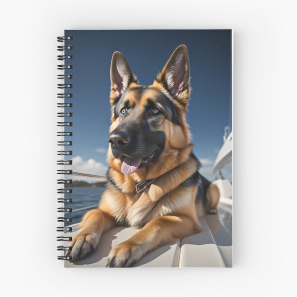 Item preview, German Shepherd Sunbathing On Yacht designed and sold by GSDDESIGNMERCH.