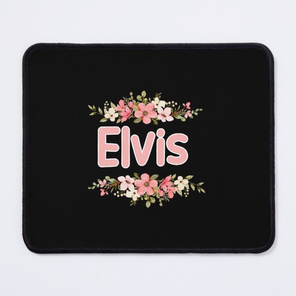 Item preview, Flower Elvis Name Label (Black) designed and sold by NafilNafiz.