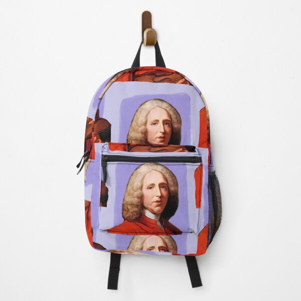 Item preview, French Composer Jean-Philippe Rameau - purple - illustration  designed and sold by Litstoy.