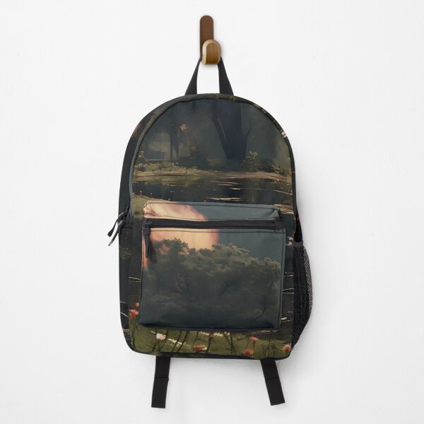 Item preview, Image of a landscape in a park with a pond in the style of an oil painting designed and sold by Pflugart.