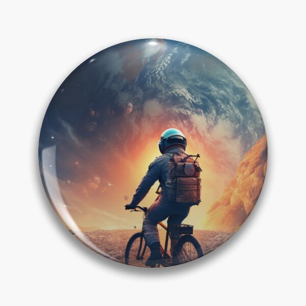 Item preview, Astronaut on a bicycle no 4 designed and sold by Sylwia Kuc.