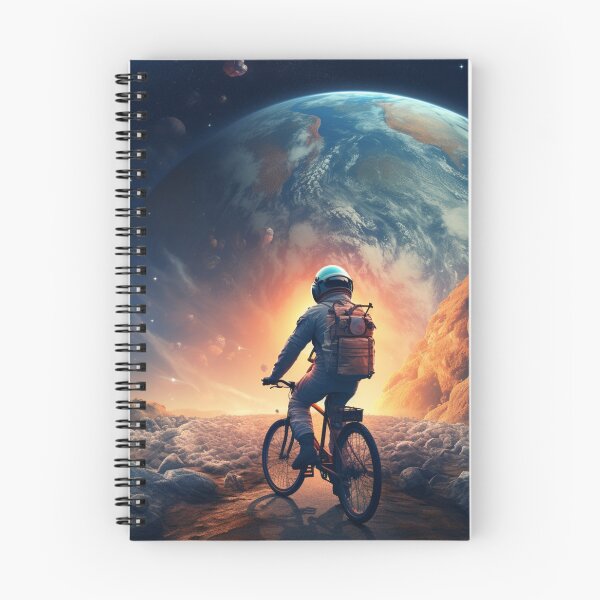 Item preview, Astronaut on a bicycle no 4 designed and sold by Sylwia Kuc.