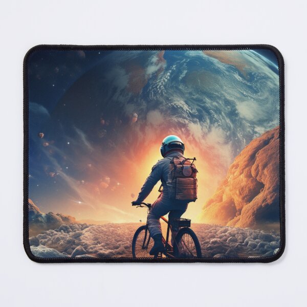 Item preview, Astronaut on a bicycle no 4 designed and sold by Sylwia Kuc.
