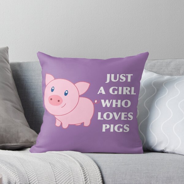 Item preview, Just A Girl Who Loves Pigs Animal Art Pig Art Great Gift For Animal Lover Pig Lover Pig Print Art designed and sold by TeesByDesign.