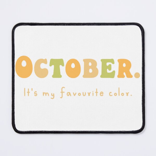 Item preview, October. Favourite color designed and sold by WickedBurrow.
