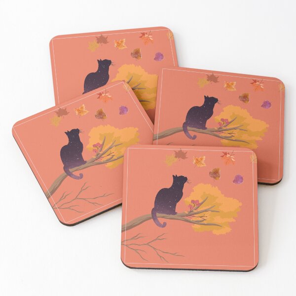 Item preview, Night sky autumn cat designed and sold by -justb-.