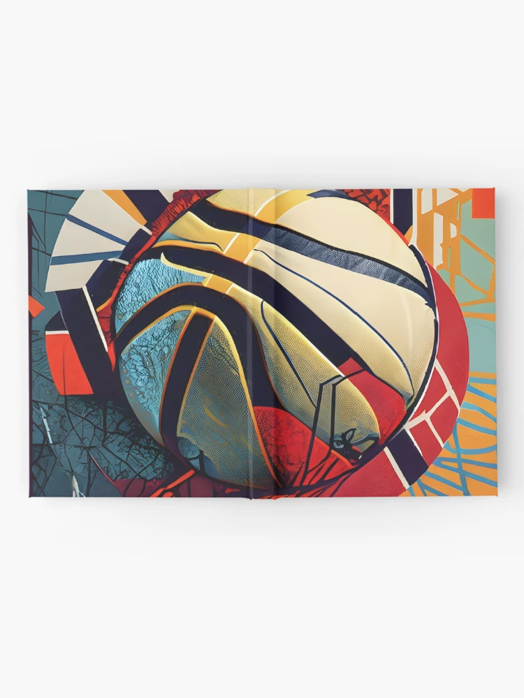 Imagen 2 de 3, Cuaderno con la obra Abstract inspiration basketball, diseñada y vendida por ArchieDid.