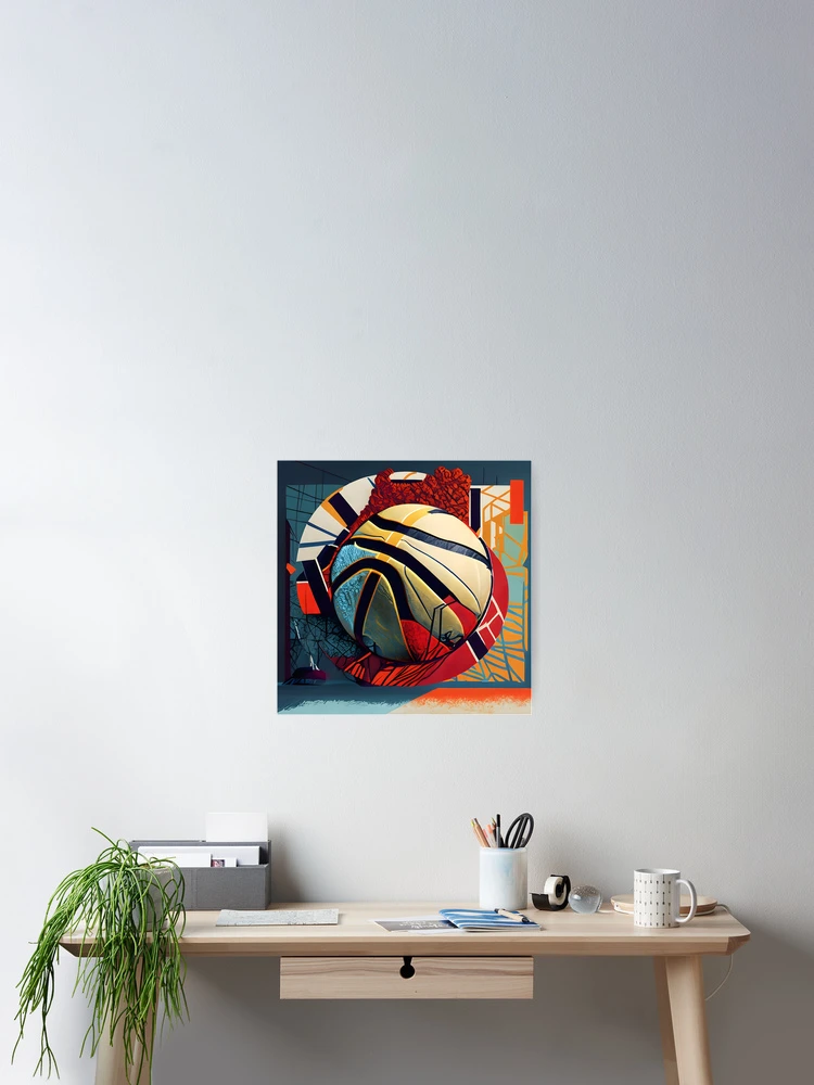 Imagen 2 de 3, Póster con la obra Abstract inspiration basketball, diseñada y vendida por ArchieDid.