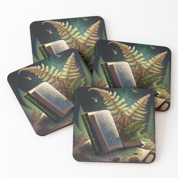 Item preview, Magic book, fern spell, halloween season of the witch designed and sold by Sunmoonlove.
