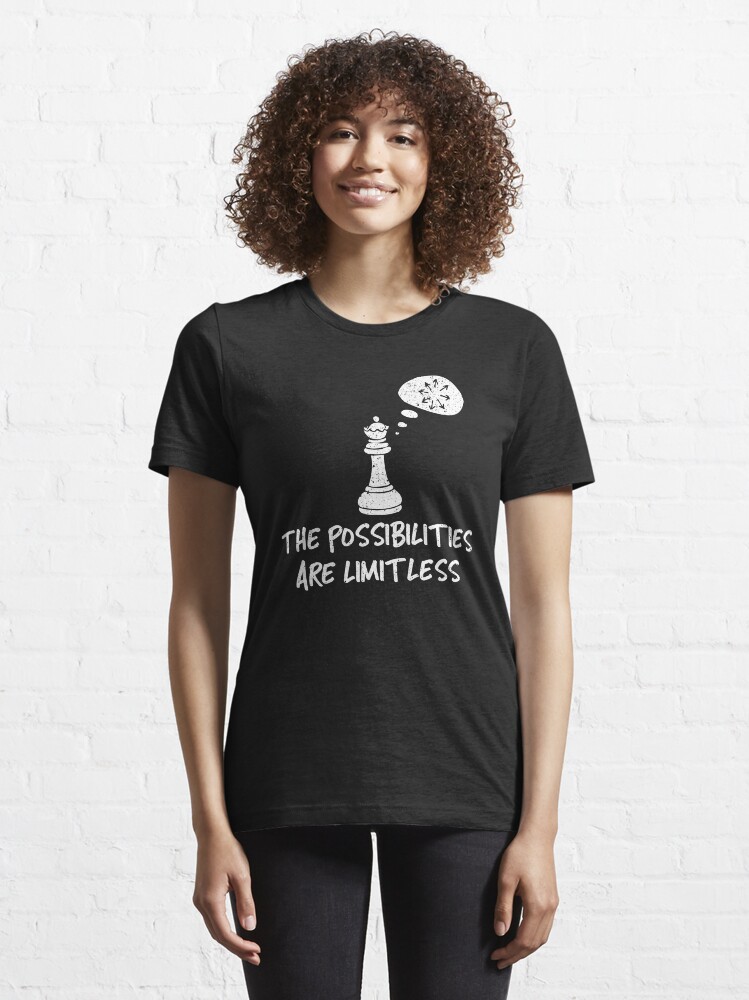 Alternate view of The Possibilities Are Limitless - Cool Chess Club Gift Essential T-Shirt